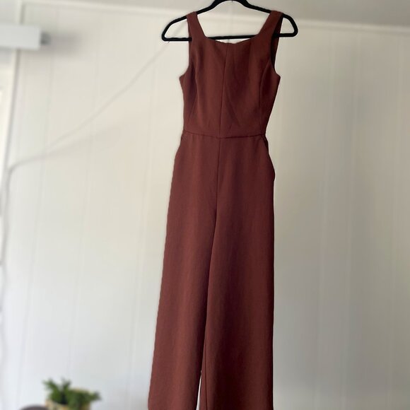 Aritzia Wilfred Écoulement Size 0 Jumpsuit in Amaretto - Picture 2 of 5